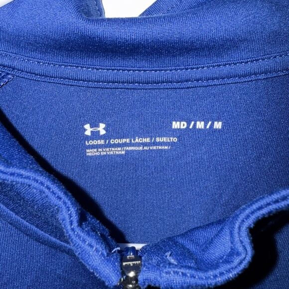 Under Armour Blue Quarter-Zip Sweatshirt - Picture 3 of 5